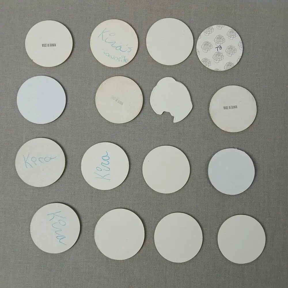 Set of 16 POGS + plastic TKG slammer VTG 90s skulls Poison 8 Ball halloween